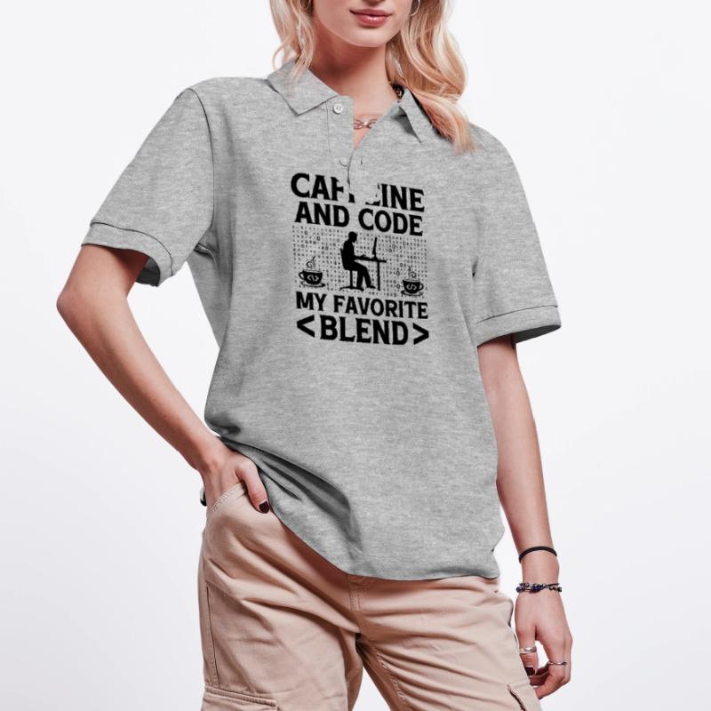 Café Codage Programmeur Codeur Développeur Nerd Coff Polo PREPSTER bio Stanley/Stella Unisexe