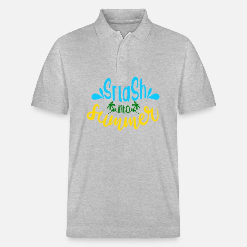 Planschen Sie in den Sommer - Stanley/Stella Unisex Bio-Poloshirt PREPSTER - Grau meliert