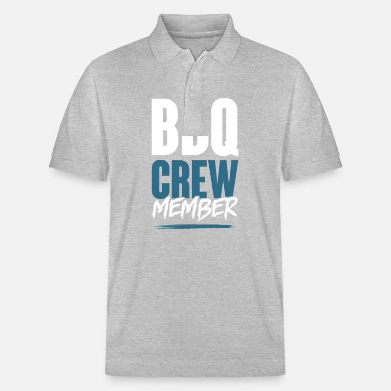 Bbq Crew - Stanley/Stella Unisex Bio-Poloshirt PREPSTER - Grau meliert