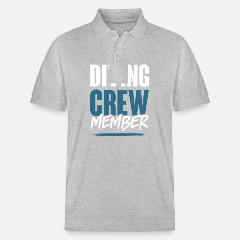 Diving Crew - Stanley/Stella Unisex Bio-Poloshirt PREPSTER - Grau meliert