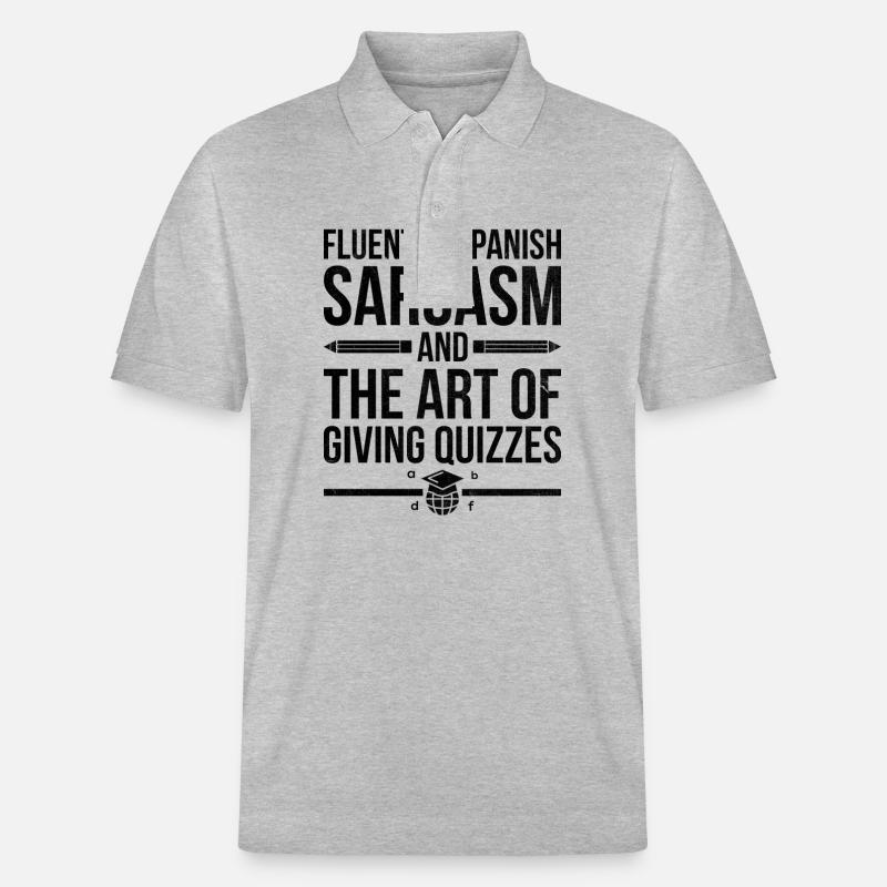 Fremdsprachenlehrer Schule Sprachlehrer - Stanley/Stella Unisex Bio-Poloshirt PREPSTER - Grau meliert