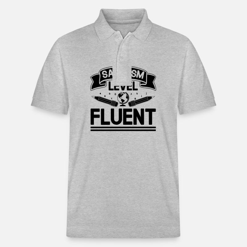 Fremdsprachenlehrer Schule Sprachlehrer - Stanley/Stella Unisex Bio-Poloshirt PREPSTER - Grau meliert
