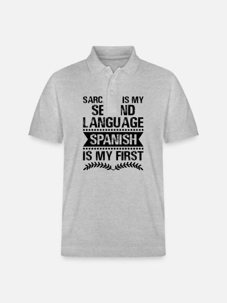 Fremdsprachenlehrer Schule Sprachlehrer - Stanley/Stella Unisex Bio-Poloshirt PREPSTER - Grau meliert