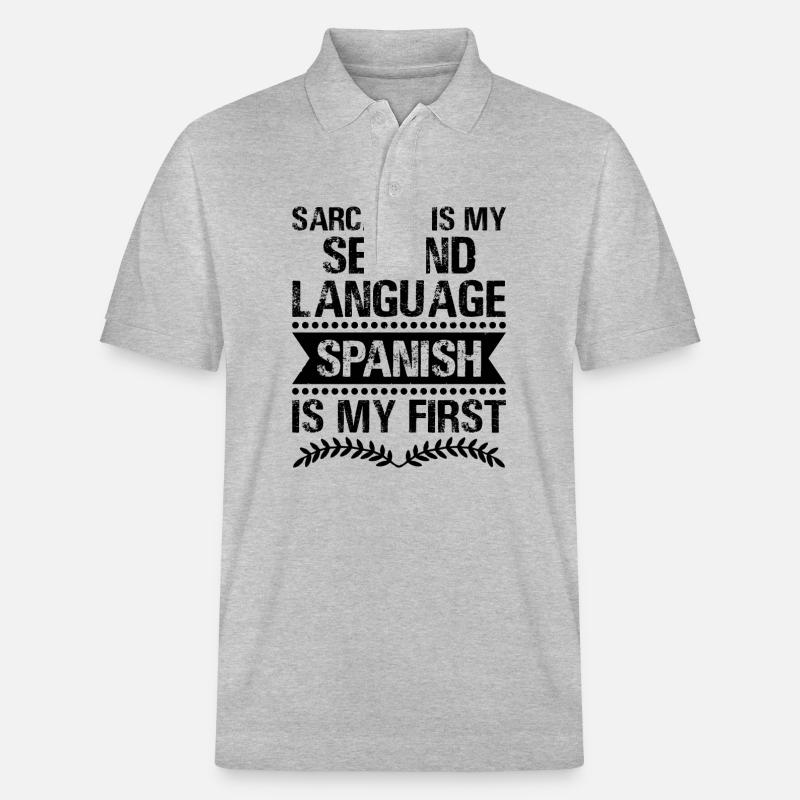 Fremdsprachenlehrer Schule Sprachlehrer - Stanley/Stella Unisex Bio-Poloshirt PREPSTER - Grau meliert