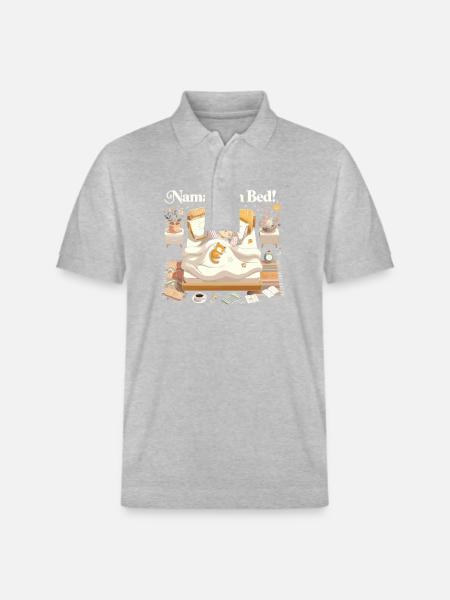 Namaste im Bett - Stanley/Stella Unisex Bio-Poloshirt PREPSTER - Grau meliert