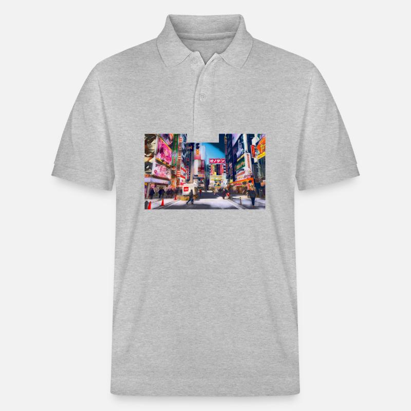 Akihabara, Tokyo, Japon - Polo PREPSTER bio Stanley/Stella Unisexe - gris chiné
