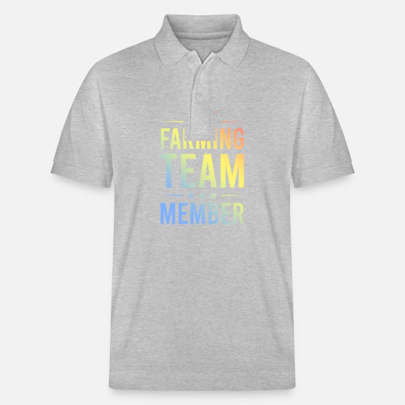 Farming Team Bunt - Stanley/Stella Unisex Bio-Poloshirt PREPSTER - Grau meliert
