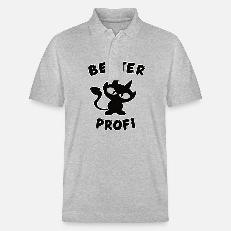 cooles bester Profi Design - Stanley/Stella Unisex Bio-Poloshirt PREPSTER - Grau meliert