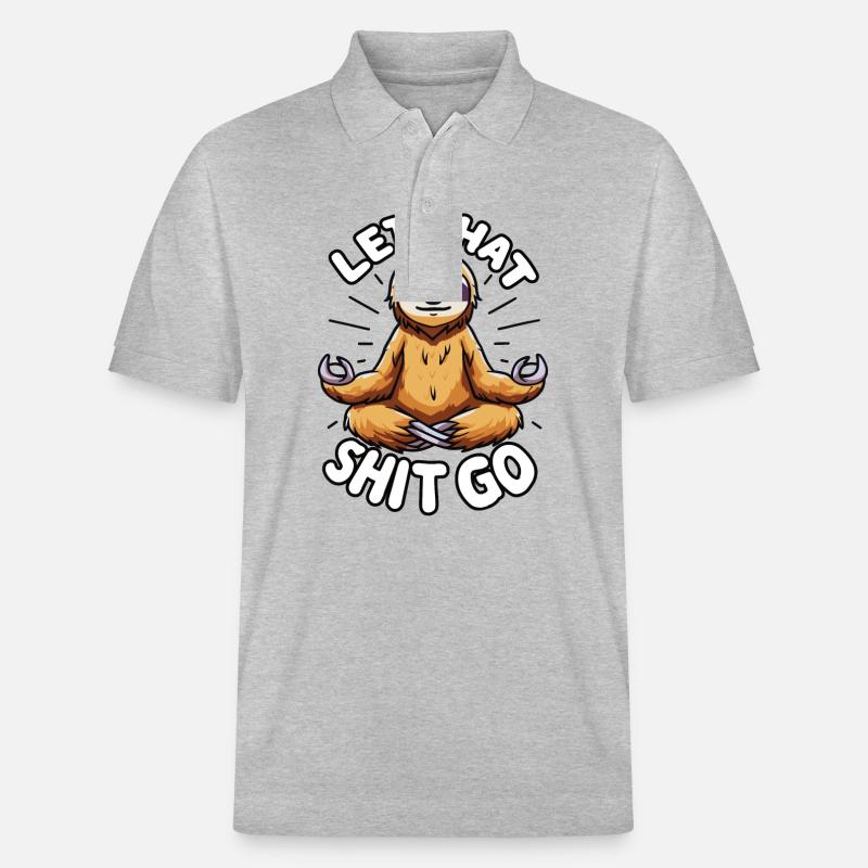 Lass den Scheiß los - Stanley/Stella Unisex Bio-Poloshirt PREPSTER - Grau meliert