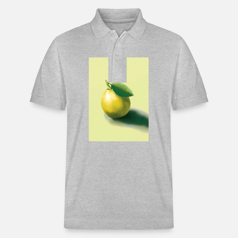 Zitrusfrüchte - Stanley/Stella Unisex Bio-Poloshirt PREPSTER - Grau meliert
