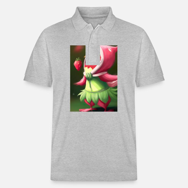 Erdbeervogel - Stanley/Stella Unisex Bio-Poloshirt PREPSTER - Grau meliert