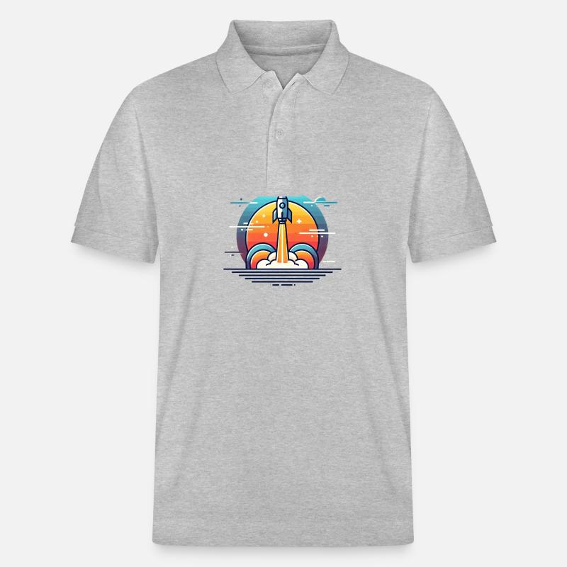 Fusée de motivation - Polo PREPSTER bio Stanley/Stella Unisexe - gris chiné