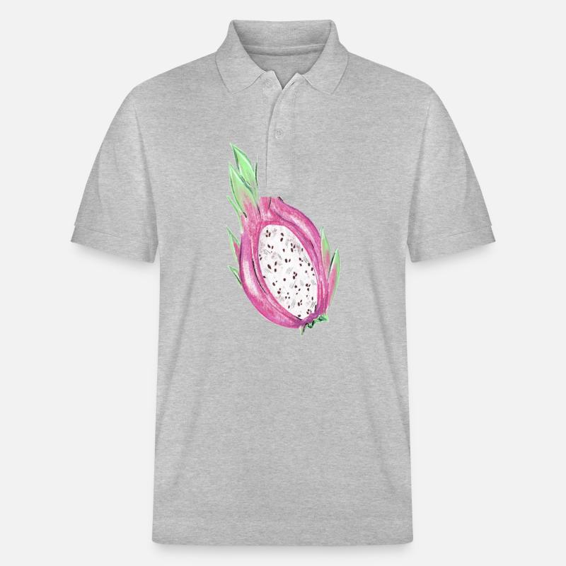 Drachenfrucht - Stanley/Stella Unisex Bio-Poloshirt PREPSTER - Grau meliert
