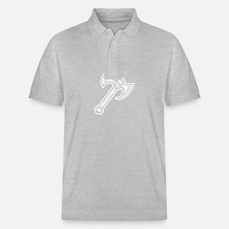 Élément de hache - Polo PREPSTER bio Stanley/Stella Unisexe - gris chiné