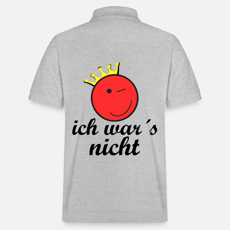 Ich war es nicht - Stanley/Stella Unisex Bio-Poloshirt PREPSTER - Grau meliert