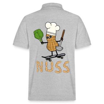 Cacahuète Cuire Légumes Cuisson Rapide Végétarien - Polo PREPSTER bio Stanley/Stella Unisexe - gris chiné - Dos - Andy (188cm)
