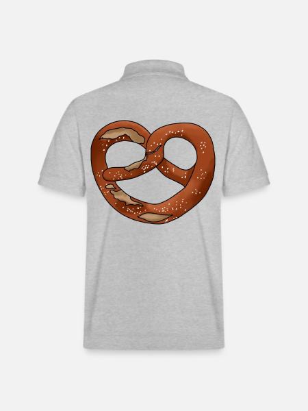 Brezel Bretzel Lauge Bayer Bretzl Pretzel Bretzeli - Polo ecologica unisex PREPSTER di Stanley/Stella - grigio melange
