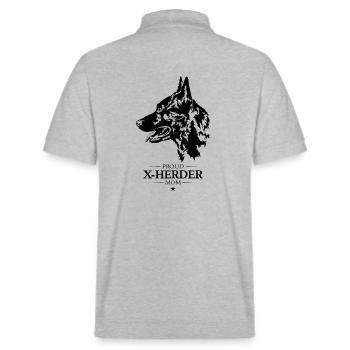 X Herder Maman Chien Chien Wilsigns - Polo PREPSTER bio Stanley/Stella Unisexe - gris chiné - Dos - Andy (188cm)