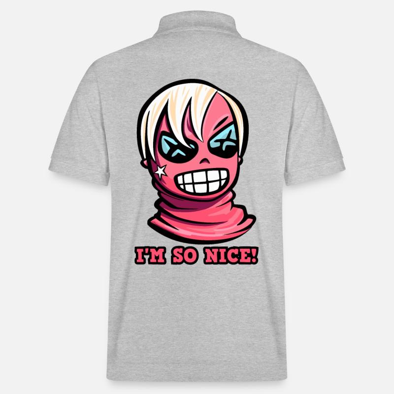 Ich bin so nett - Stanley/Stella Unisex Bio-Poloshirt PREPSTER - Grau meliert
