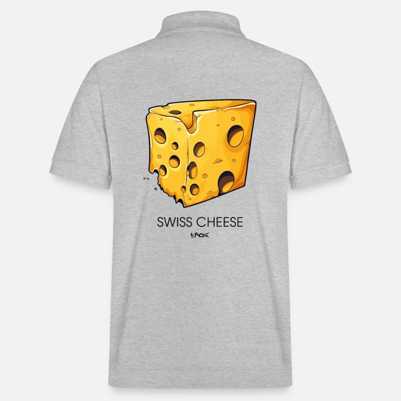 Stück Schweizer Käse - Stanley/Stella Unisex Bio-Poloshirt PREPSTER - Grau meliert
