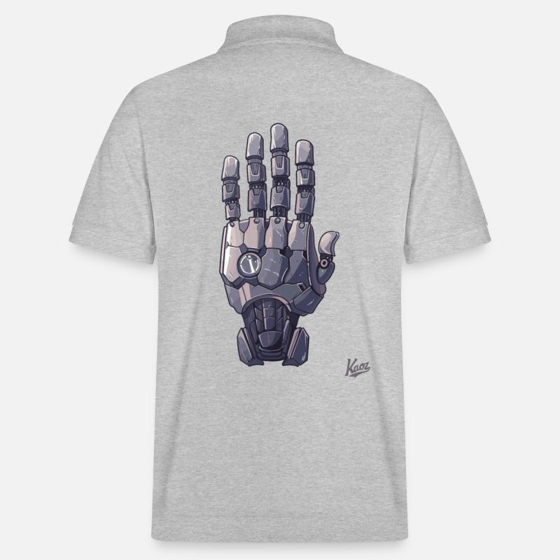 Main robot ou cyborg - Polo PREPSTER bio Stanley/Stella Unisexe - gris chiné