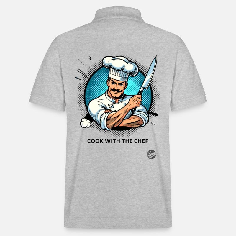 Cuisiner avec le chef-chef - Polo PREPSTER bio Stanley/Stella Unisexe - gris chiné