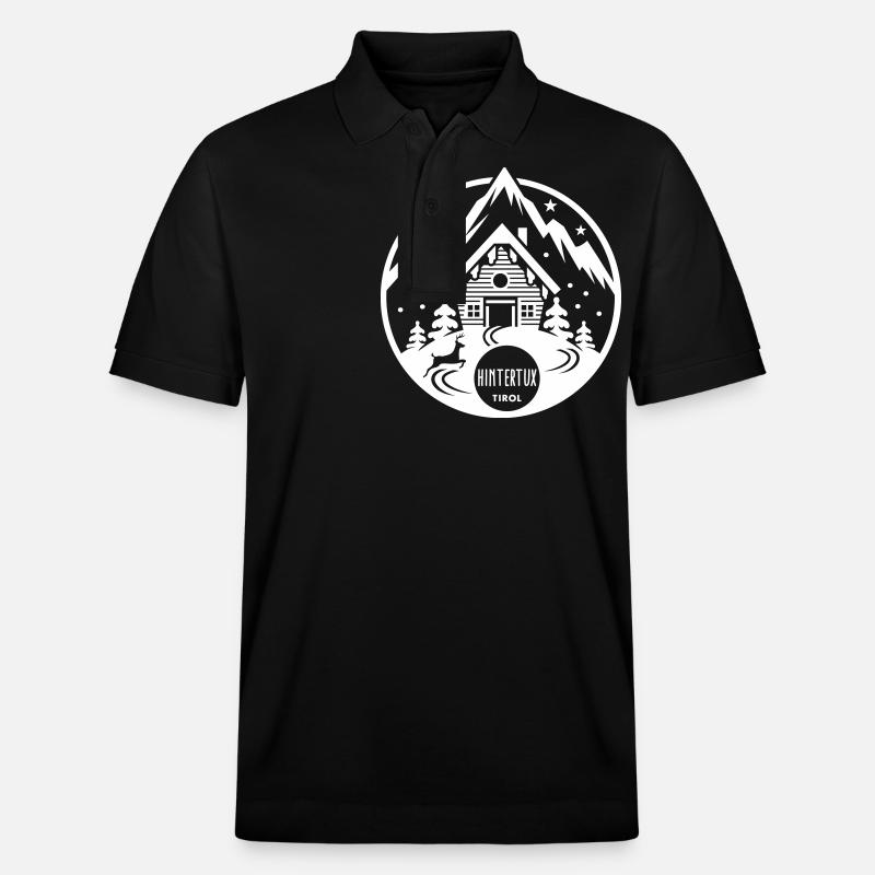 Hintertux Apres Ski Party Design - Stanley/Stella Unisex Bio-Poloshirt PREPSTER - Schwarz