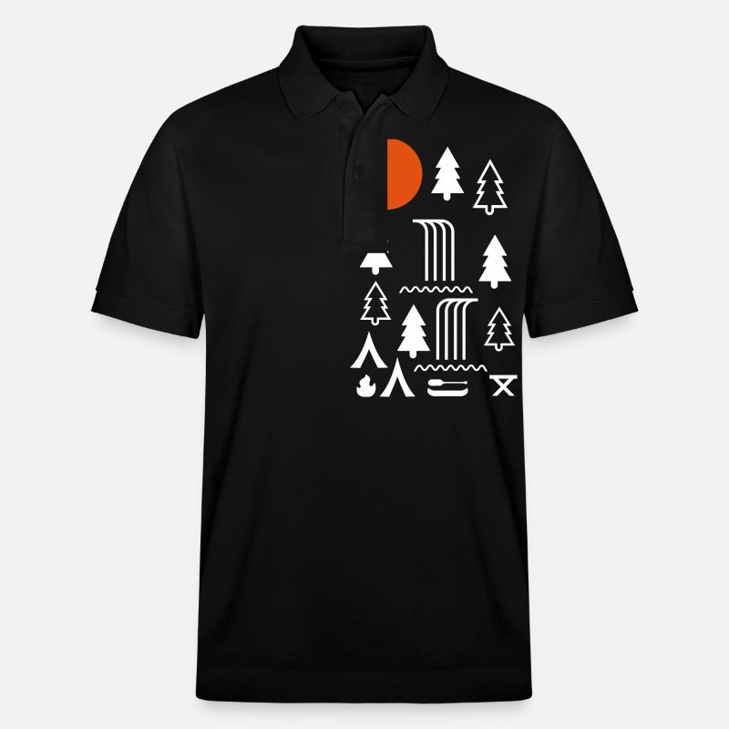 Camping - Polo PREPSTER bio Stanley/Stella Unisexe - noir