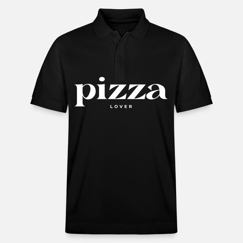 Pizza lover - Polo PREPSTER bio Stanley/Stella Unisexe - noir