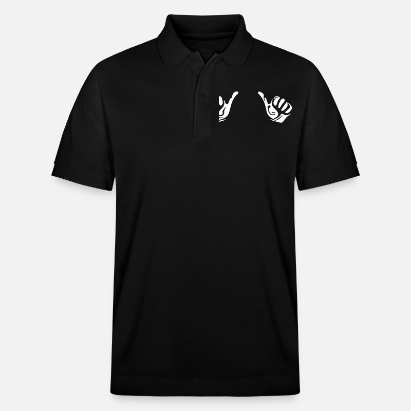 Vector Daumen hoch - Stanley/Stella Unisex Bio-Poloshirt PREPSTER - Schwarz