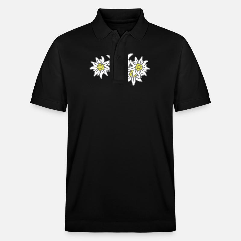 edelweiss - Polo PREPSTER bio Stanley/Stella Unisexe - noir