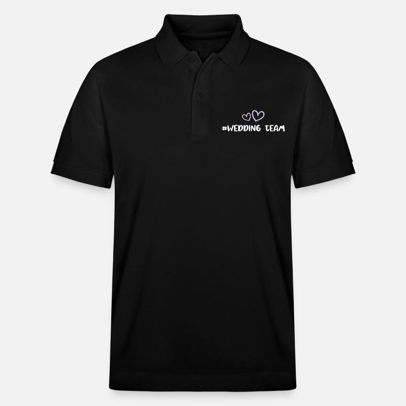 Cœur d’équipe de mariage - Polo PREPSTER bio Stanley/Stella Unisexe - noir