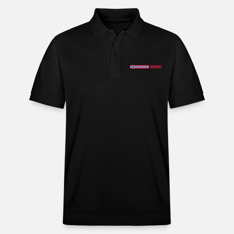 Drapeau de la Norvège - Polo PREPSTER bio Stanley/Stella Unisexe - noir