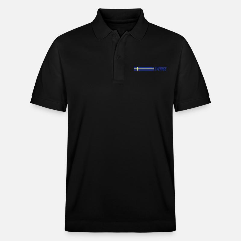 Équipe de la Suède - Polo PREPSTER bio Stanley/Stella Unisexe - noir