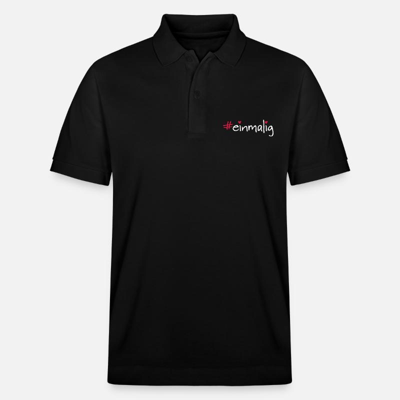 #einmalig - Stanley/Stella Unisex Bio-Poloshirt PREPSTER - Schwarz
