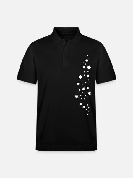 Glitzer Schnee - Stanley/Stella Unisex Bio-Poloshirt PREPSTER - Schwarz