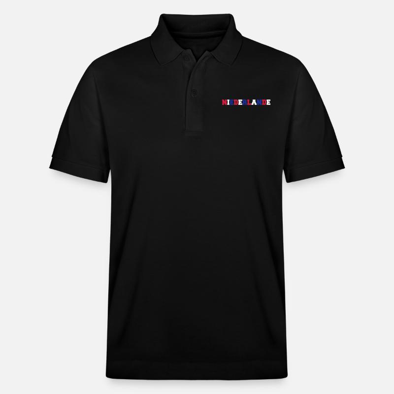 niederlande_02 - Stanley/Stella Unisex Bio-Poloshirt PREPSTER - Schwarz