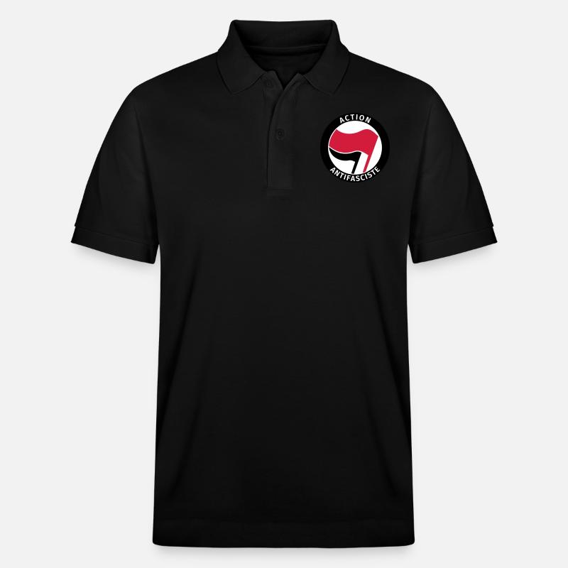 Action Antifasciste - Polo PREPSTER bio Stanley/Stella Unisexe - noir