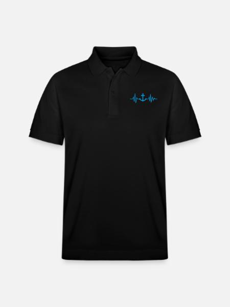 Ancre - Polo PREPSTER bio Stanley/Stella Unisexe - noir
