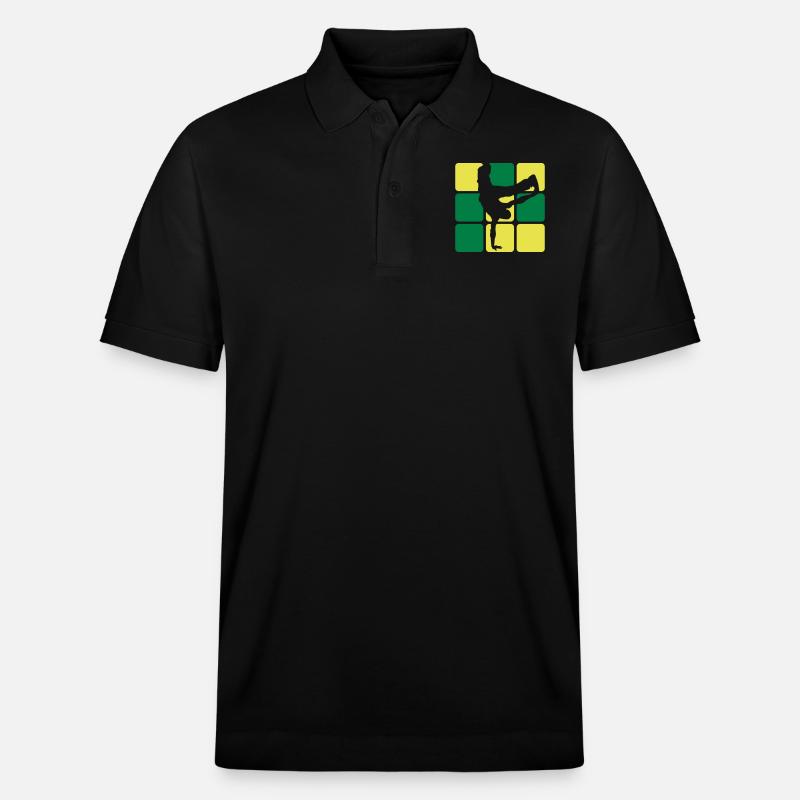 BREAKDANCE 2C 1 - Polo PREPSTER bio Stanley/Stella Unisexe - noir