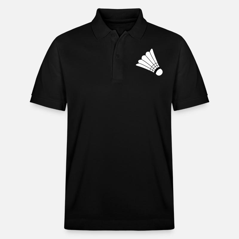 Badminton - Polo PREPSTER bio Stanley/Stella Unisexe - noir