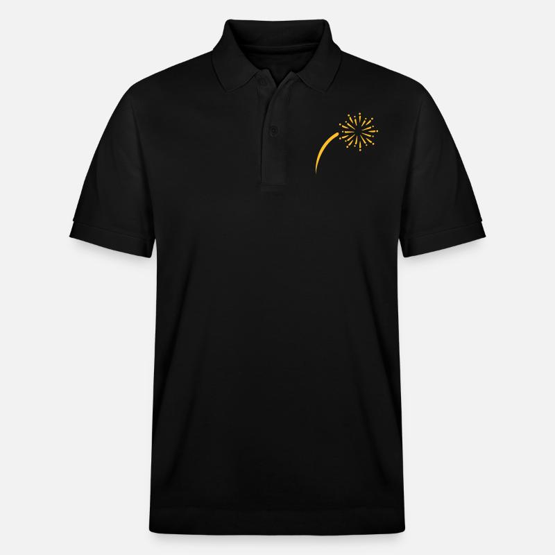 Feu d'artifice - Polo PREPSTER bio Stanley/Stella Unisexe - noir