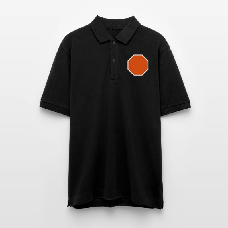 Stop Schild Vorlage Design Symbol Muster Pattern Stanley/Stella Unisex Bio-Poloshirt PREPSTER