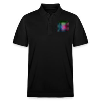 Dots II - Stanley/Stella Unisex Bio-Poloshirt PREPSTER - Schwarz - Vorne - Roxy (174cm) & Andy (188cm)
