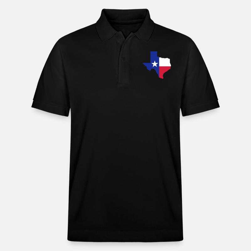 Texas - Stanley/Stella Unisex Bio-Poloshirt PREPSTER - Schwarz