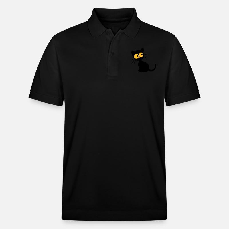 Schwarzes Kätzchen - Stanley/Stella Unisex Bio-Poloshirt PREPSTER - Schwarz