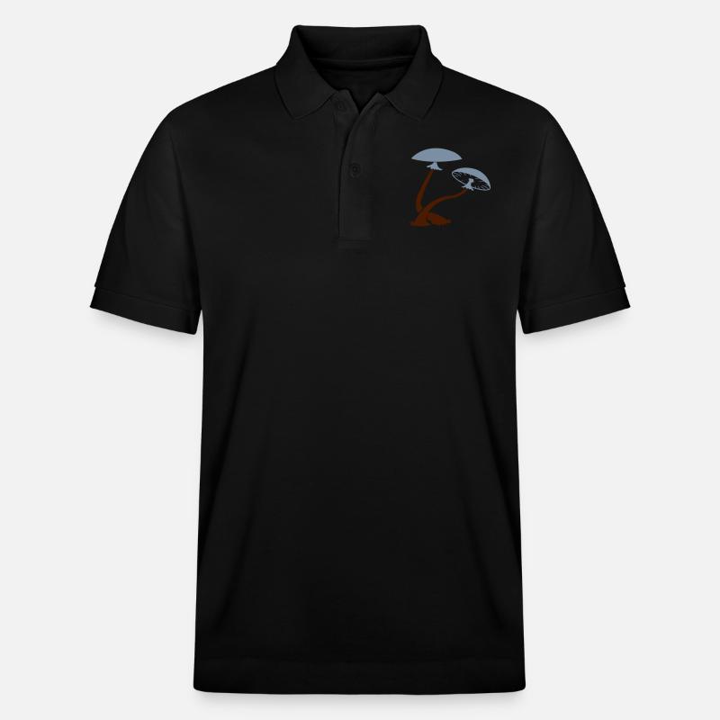 pilze_02 - Stanley/Stella Unisex Bio-Poloshirt PREPSTER - Schwarz