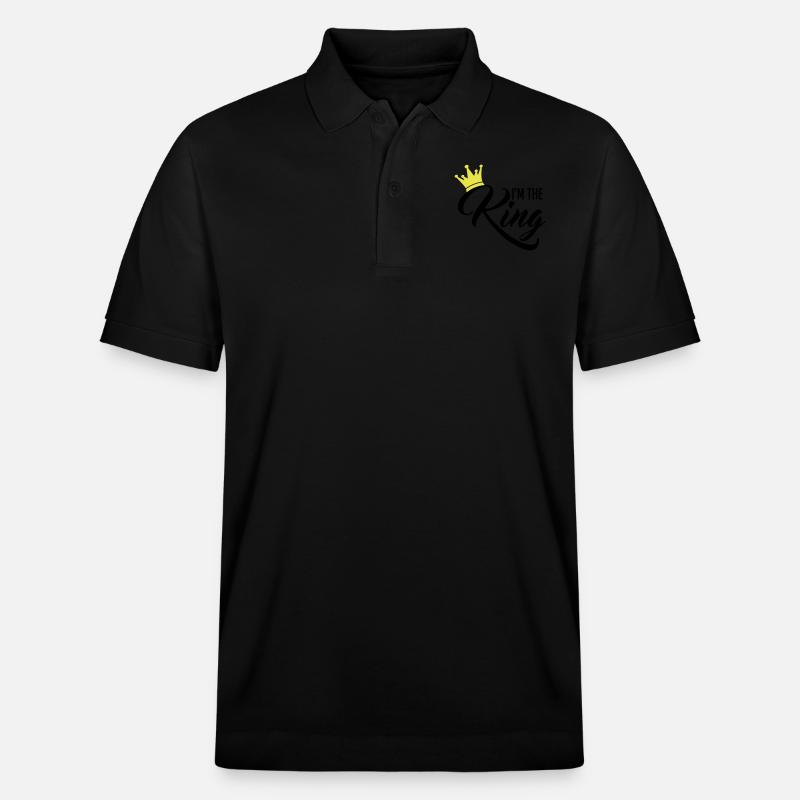 I'm the King - Stanley/Stella Unisex Bio-Poloshirt PREPSTER - Schwarz