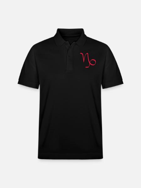 Sternzeichen Steinbock - Stanley/Stella Unisex Bio-Poloshirt PREPSTER - Schwarz