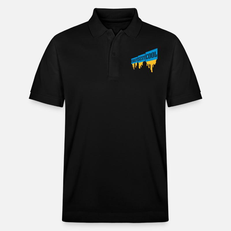 crazy sexy cool Design - Stanley/Stella Unisex Bio-Poloshirt PREPSTER - Schwarz